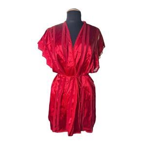 ˚₊‧꒰ა ☆ ໒꒱ ‧ NWT Women’s Vintage Red PJ’s Top Size S, Bottoms Size M (1B-09)